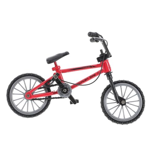 BESTonZON Realistisches Mini-simulationsfahrrad Für Puppenhauszubehör Rote Farbe Kreatives Spielzeug Für Jungen Und Mädchen von BESTonZON