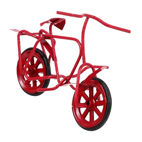 BESTonZON Miniatur Fahrrad Modell aus Metall Vintage Deko für Puppenhaus Foto Requisite und Kreatives für Sammler von BESTonZON