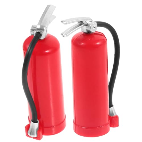 BESTonZON Miniatur Feuerlöscher Modelle Für 1/10 Und 1/8 RC Fahrzeuge Realistische Dekoration Für Modellbau Und Landschaftsgestaltung Zubehör Für Ferngesteuerte Autos von BESTonZON