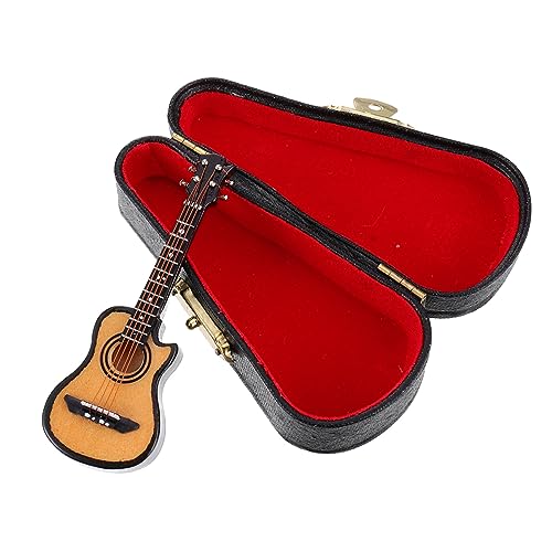 BESTonZON 1 Set Miniatur-e-Gitarren-Modell Gitarrenstatue Desktop-Musikinstrument Perfektes Für Familie Freunde Kollegen von BESTonZON