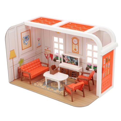 BESTonZON Miniatur-Haus, Mini-Puppenhaus, Miniatur-Spielzeug mit Möbeln, Puppenmodell, Basteln, Szenenmodell BESTonZON Miniatur-Haus, Mini-Puppenhaus, Miniatur-Spielzeug mit Möbeln, Puppenmodell, Basteln, Szenenmodell von BESTonZON