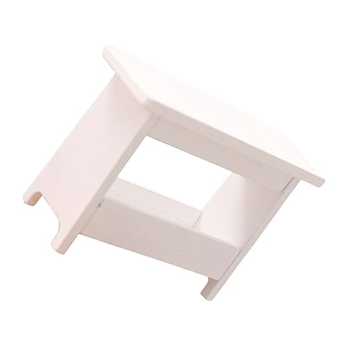 BESTonZON Miniatur Holz Hocker Miniaturmöbel Miniatur Regal Kleines Bücherregal Puppenhaus Deko Modellbau Zubehör für Mini Haus Landschaft von BESTonZON