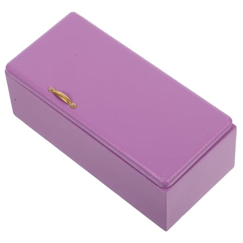 BESTonZON Miniatur Holz Kühlschrank Violett Realistische Puppenhaus Möbel Detailgetreuer Mini-kühlschrank für Rollenspiel Küchen Wohnzimmerdekoration BESTonZON Miniatur Holz Kühlschrank Violett Realistische Puppenhaus Möbel Detailgetreuer Mini-kühlschrank für Rollenspiel Küchen Wohnzimmerdekoration von BESTonZON