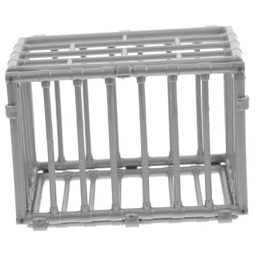 BESTonZON Miniatur Käfig Modell für Actionfiguren Selbstgemacht Tierkäfig Requisite Kleiner Kunststoffkäfig für Kleintiere Tischdekoration BESTonZON Miniatur Käfig Modell für Actionfiguren Selbstgemacht Tierkäfig Requisite Kleiner Kunststoffkäfig für Kleintiere Tischdekoration von BESTonZON