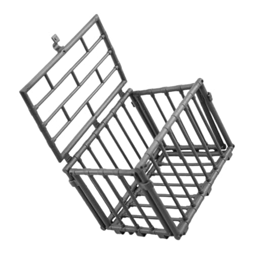 BESTonZON Miniatur Käfig Modell Dekoration Kleiner Käfig für Kleintiere Kreatives Design für Farmspielzeuge für Modell und Architektur von BESTonZON