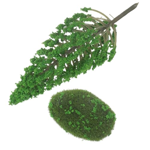 BESTonZON Miniatur Modellbaum aus Robustem Kunststoff Realistische Landschaftsdeko für Puppenhäuser und DIY Szenen Kleine Dekorative Baumfigur für Miniaturgärten und Modelle Langlebig und von BESTonZON