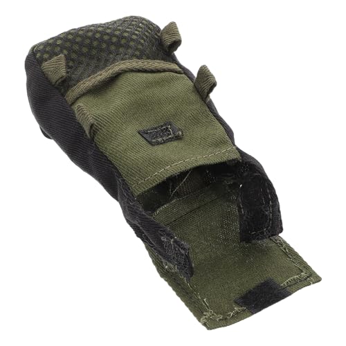 BESTonZON Miniatur Puppenrucksack Maßstab Militärgrün Sportlicher Leichter Rucksack mit Detailgetreuem Innenraum für Actionfiguren Vielseitig als Tennis und Puppenzubehör Geeignet von BESTonZON