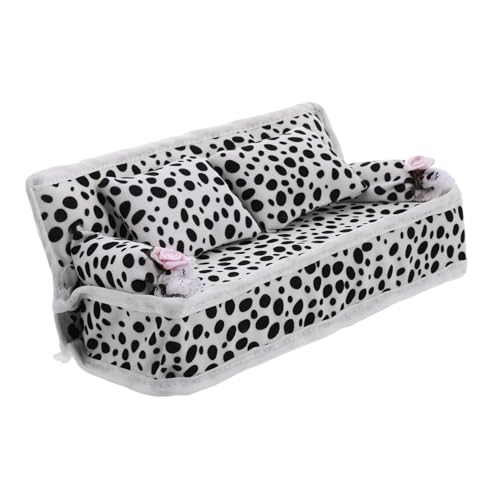 BESTonZON Puppenhaus Mini Sofa Puppenhaus Miniatur Wohnzimmer Set Miniatur Möbel Realistisches Modell von BESTonZON