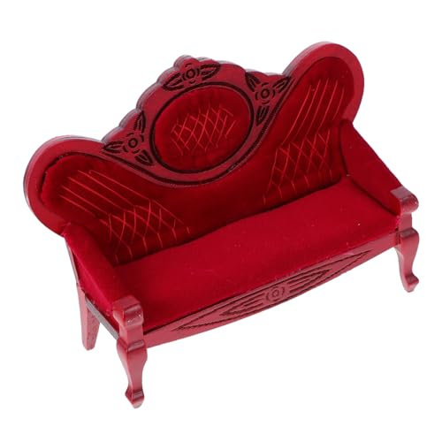 BESTonZON Miniatur-Sofastuhl Puppenhaus-Sofa-Couch Vintage Puppenhausmöbel für kinderspielzeug puppenstubenmöbel kleines Sofa Fotorequisite Miniatur-Szenen-Couch-Modell Holz BESTonZON Miniatur-Sofastuhl Puppenhaus-Sofa-Couch Vintage Puppenhausmöbel für kinderspielzeug puppenstubenmöbel kleines Sofa Fotorequisite Miniatur-Szenen-Couch-Modell Holz von BESTonZON