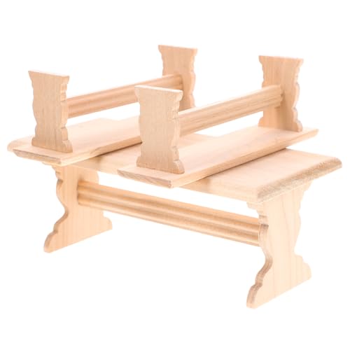 BESTonZON Miniatur Tisch- und Bank Set aus Holz für Puppenhausmöbel, 1/12 Maßstab, ideales Zubehör für kreative Dekorationen, perfekt für Kinder, Requisiten und fantasievolle Szenen im Puppenhaus BESTonZON Miniatur Tisch- und Bank Set aus Holz für Puppenhausmöbel, 1/12 Maßstab, ideales Zubehör für kreative Dekorationen, perfekt für Kinder, Requisiten und fantasievolle Szenen im Puppenhaus von BESTonZON