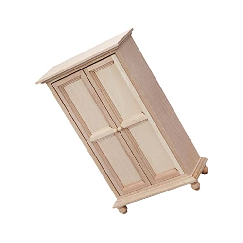 BESTonZON Miniatur-puppenhausmöbel Holz-mini-Schrank Mini-Garderobe Bastel-Garderobe Ornament Dekorative Mini-hausszene BESTonZON Miniatur-puppenhausmöbel Holz-mini-Schrank Mini-Garderobe Bastel-Garderobe Ornament Dekorative Mini-hausszene von BESTonZON