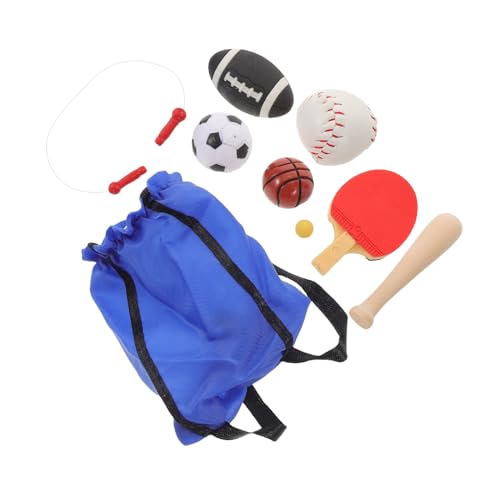 BESTonZON Miniatur-sportset für Puppenhaus mit Realistischen Basketball- Fußball Springseil-spielzeugen Detailreiche Mini-sportausrüstung für Bjd-Puppen Tragbares Zubehör für Puppendekor und von BESTonZON
