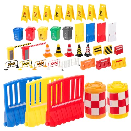 BESTonZON Miniatur verkehrsschilder Spielset aus Robustem Kunststoff Pädagogisches Verkehrssicherheits Realistische Straßensimulation für Kindergarten und Zuhause BESTonZON Miniatur verkehrsschilder Spielset aus Robustem Kunststoff Pädagogisches Verkehrssicherheits Realistische Straßensimulation für Kindergarten und Zuhause von BESTonZON