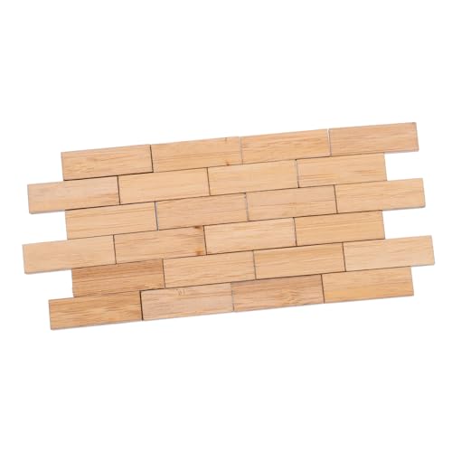 BESTonZON Miniaturbodenbelag Für Puppenhäuser Retro DIY Bodenplatten Für Miniaturszenen Für Kreative Mikrolandschaften Und Puppenhaus Zubehör von BESTonZON