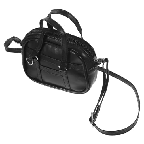 BESTonZON Miniature Puppenhandtasche für Puppen Schwarzer Großer Crossbody Rucksack Kreatives Mini Doll Accessoire Dekorative Umhängetasche für Puppenhaus und Rollenspiel BESTonZON Miniature Puppenhandtasche für Puppen Schwarzer Großer Crossbody Rucksack Kreatives Mini Doll Accessoire Dekorative Umhängetasche für Puppenhaus und Rollenspiel von BESTonZON