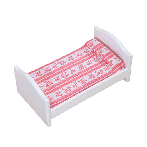 BESTonZON Minibett Puppenhausfiguren Plüsch Kleinkinder Zubehör für den Puppenhausgarten Puppenwagen Dekoration Schlafzimmer Bedroom Decor mini nachttisch Miniaturbett Mini-Bett- MDF BESTonZON Minibett Puppenhausfiguren Plüsch Kleinkinder Zubehör für den Puppenhausgarten Puppenwagen Dekoration Schlafzimmer Bedroom Decor mini nachttisch Miniaturbett Mini-Bett- MDF von BESTonZON