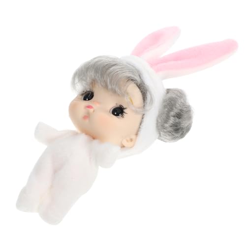 BESTonZON Minipuppe Weiche Babypuppe Für Kleinkinder Mädchenpuppen Mini-mädchenpuppe Mini- Mini-babypuppe Mädchenspielzeug Für Mädchen Mini-puppenspielzeug Weiß Plastik von BESTonZON