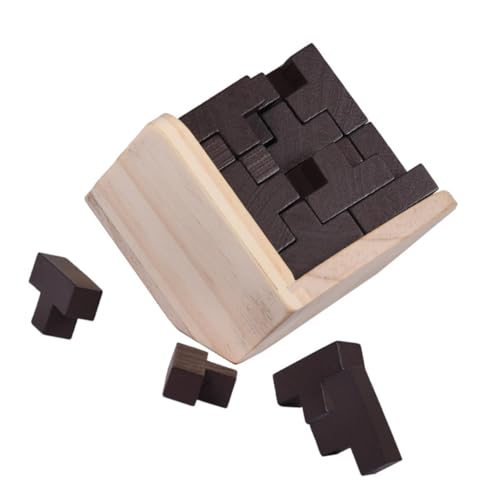 BESTonZON Minsuo fokussiert Kinder Puzzle weichnachtsgeschke T-förmiges Puzzle Weihnachts oblaten tüftelspiele Puzzlematte Spielzeug beiläufig Luban-Schloss magischer Kampf hölzern von BESTonZON