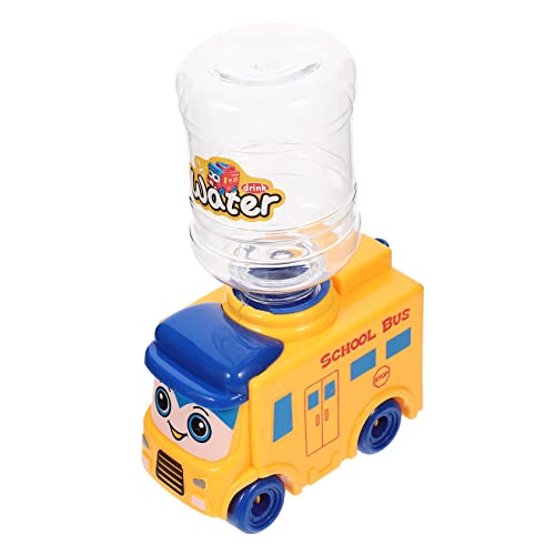 BESTonZON Mini Wasserspender Spielzeug Im Schulbus-Design Für Kleinkinder Fördert Kreativität Und Lernspiel Leuchtende Farben Und Realistische Form von BESTonZON