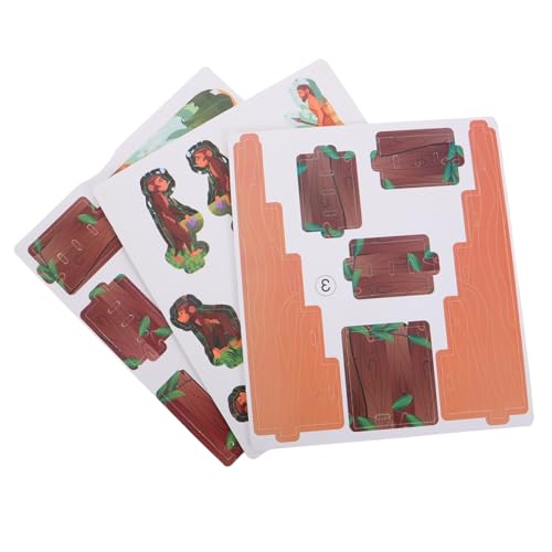 BESTonZON Modell Der Menschlichen Evolution Puzzle-Boxen Dino-Eier-ausgrabungsset Anatomie Und Physiologie des Menschen Dinosaurier-Party Denksportaufgaben Puzzlespiele Token-Board Kt-Board von BESTonZON