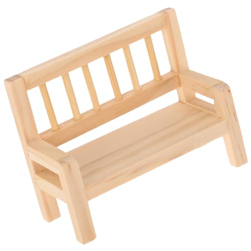 BESTonZON Modell Rückenhocker Im Freien Miniaturen Zum Basteln Miniatur-bankspielzeug Mini -hausdekorationen Mini Möbel Bänke Mini-Bank-Modell Min Hausschmuck Plüsch Mini-sitzbank Tisch Holz BESTonZON Modell Rückenhocker Im Freien Miniaturen Zum Basteln Miniatur-bankspielzeug Mini -hausdekorationen Mini Möbel Bänke Mini-Bank-Modell Min Hausschmuck Plüsch Mini-sitzbank Tisch Holz von BESTonZON