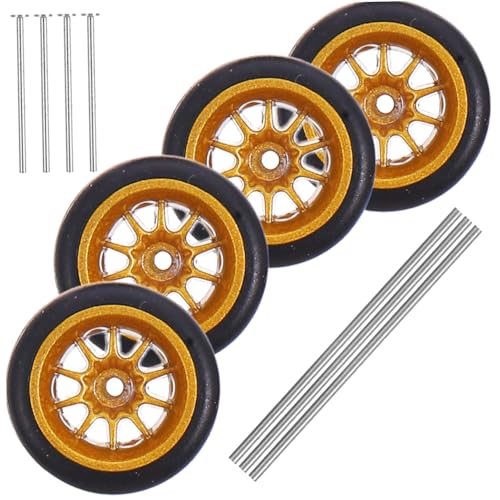 BESTonZON Modellauto Rad Gummi Reifen Robustes Ersatzteil für Ferngesteuerte Spielzeugautos Verschleißfestes Zubehör für Rc Auto Modelle für Bastler von BESTonZON