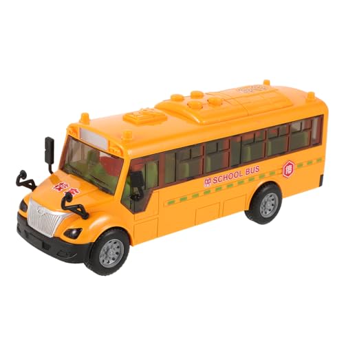 BESTonZON Modellautos Mini-schulbus Schulbusmodell Für Sammlerautomodelle Kleine Spielsachen Auto Schimmel Kleiner Schulbus Orange Abs von BESTonZON