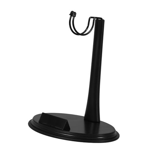 BESTonZON Modellständer Steht Puppenhaus Inhaber Film ausstellungsständer Puppenständer Modellzubehör Unterstützung für Puppenmodelle Displayhalter für Actionfiguren Plastik Black von BESTonZON