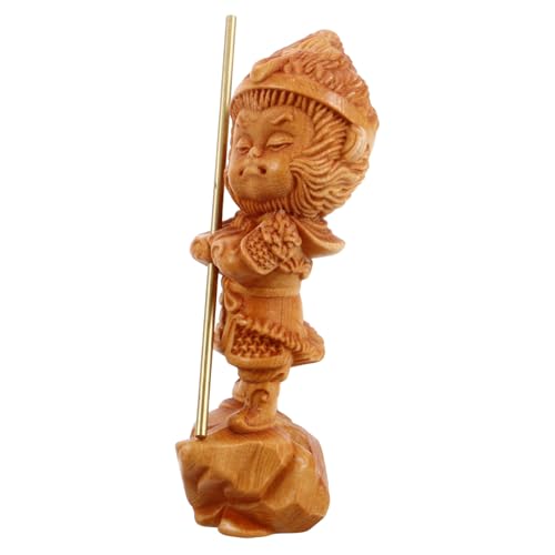 BESTonZON Monkey King Dekorative Stücke Figuren Mini Affen Skulptur Holz Affen Statue Mini Affen Statue Affen King Action Action Miniatur Statue Hellbraun Holz Holz BESTonZON Monkey King Dekorative Stücke Figuren Mini Affen Skulptur Holz Affen Statue Mini Affen Statue Affen King Action Action Miniatur Statue Hellbraun Holz Holz von BESTonZON