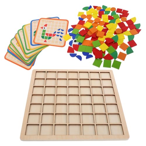 BESTonZON Montessori Holzpuzzle Teiliges Geometrisches Musterspiel aus Sicherem Naturholz Fördert Formenerkennung Hand Auge Koordination Logisches und Kreativität für Vorschulkinder BESTonZON Montessori Holzpuzzle Teiliges Geometrisches Musterspiel aus Sicherem Naturholz Fördert Formenerkennung Hand Auge Koordination Logisches und Kreativität für Vorschulkinder von BESTonZON
