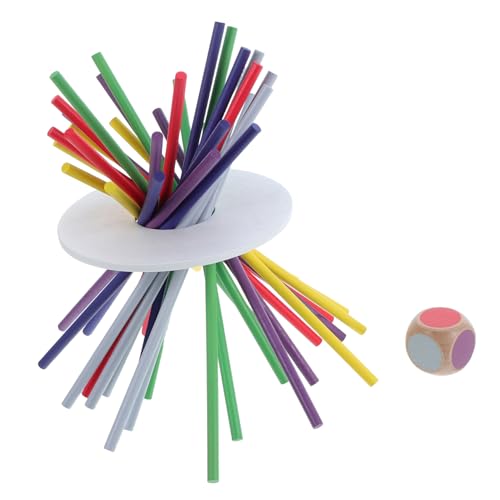 BESTonZON Montessori Holzspielzeug Balance Stäbe Buntes Motorikspielzeug für Feinmotorik Hand Auge Koordination Trainingsspiel für Familie und Bildung Desktop Balance Spiel BESTonZON Montessori Holzspielzeug Balance Stäbe Buntes Motorikspielzeug für Feinmotorik Hand Auge Koordination Trainingsspiel für Familie und Bildung Desktop Balance Spiel von BESTonZON
