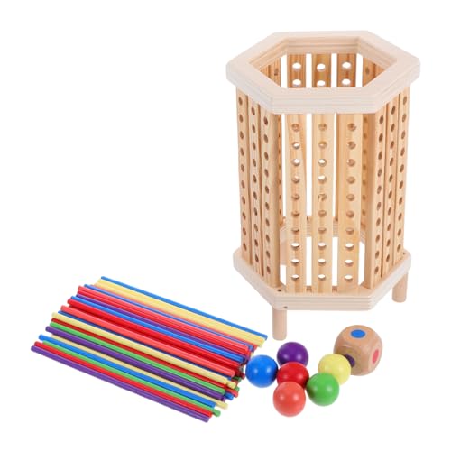 BESTonZON Montessori Holzspielzeug Buntes Stäbchen Stapelspiel für Pädagogisches Brettspiel Feinmotorik und Mathematischem Lernen für Jungen und Mädchen BESTonZON Montessori Holzspielzeug Buntes Stäbchen Stapelspiel für Pädagogisches Brettspiel Feinmotorik und Mathematischem Lernen für Jungen und Mädchen von BESTonZON