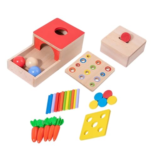 BESTonZON Montessori Holzspielzeug für Kleinkinder Farbenfrohes Motorisches Lernspiel Langlebiges Sensory zur Hand Auge Koordination Kompakt und Sicher für Junge Mädchen Fördert BESTonZON Montessori Holzspielzeug für Kleinkinder Farbenfrohes Motorisches Lernspiel Langlebiges Sensory zur Hand Auge Koordination Kompakt und Sicher für Junge Mädchen Fördert von BESTonZON