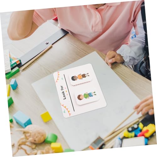 BESTonZON Montessori Lernkarten für Jungen Kognitive Spiele zur Wahrnehmung und Denkförderung Pädagogisches Puzzle zur Beobachtungs und Denkfähigkeit Interaktives Vorschulspielzeug für BESTonZON Montessori Lernkarten für Jungen Kognitive Spiele zur Wahrnehmung und Denkförderung Pädagogisches Puzzle zur Beobachtungs und Denkfähigkeit Interaktives Vorschulspielzeug für von BESTonZON