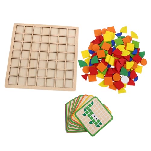BESTonZON Montessori Puzzle Holzspielzeug Teiliges Geometrische Formen Lernspielzeug für Vorschule Montessori Mathematisches Puzzle aus Sicherem Holz Fördert Kreativität und Logisches BESTonZON Montessori Puzzle Holzspielzeug Teiliges Geometrische Formen Lernspielzeug für Vorschule Montessori Mathematisches Puzzle aus Sicherem Holz Fördert Kreativität und Logisches von BESTonZON