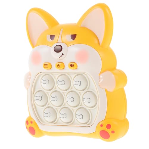 BESTonZON Multifunktionale Quick Pushing Spielmaschine für Pädagogisches Kreativität und Hand Auge koordination Sicherer Niedliches Design in Orange Geschenk von BESTonZON