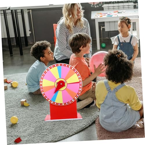 BESTonZON Multifunktionales DIY drehbares Preisrad aus PVC und Metall Drehbares Prize Wheel für Party Karneval Messe und Spiele Selbstgestaltbar und Kompakt für Einfache Lagerung und von BESTonZON