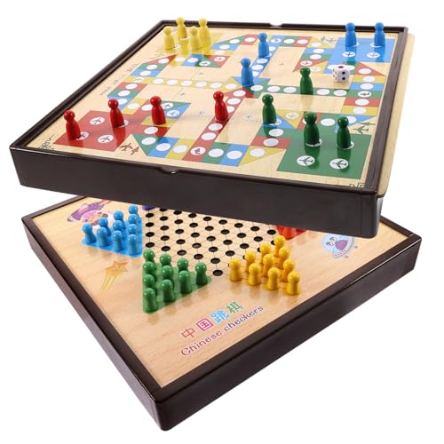 BESTonZON Multifunktionales Familien schachspiel Brettspiel Lernspielzeug Langlebig Sicher Pädagogisch Geeignet für Anfänger und Reisende von BESTonZON