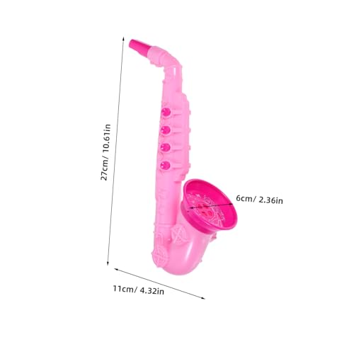 BESTonZON Multifunktionales Saxophon aus Kunststoff Pädagogisches Musikinstrument für Jungen und Mädchen Fördert Handkoordination und Musikalisches Interesse Farblich Zufällige Farbe von BESTonZON