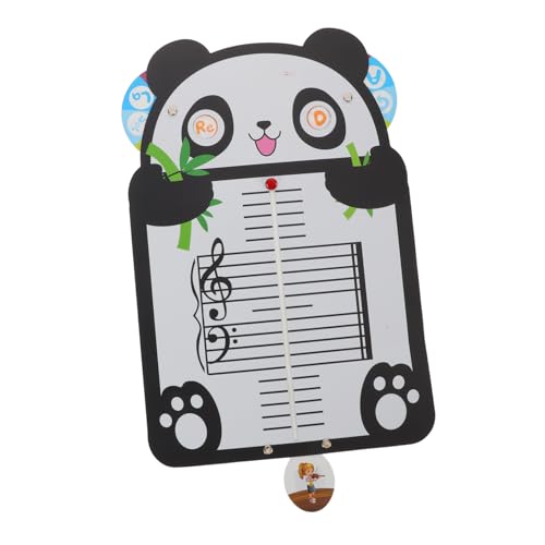 BESTonZON Musik-lesetafel für Anfänger mit Panda-Motiv Tragbares Noten-lernboard Rhythmus-übungskarte für Vielseitiges Musiktheorie Klavierpraxis von BESTonZON