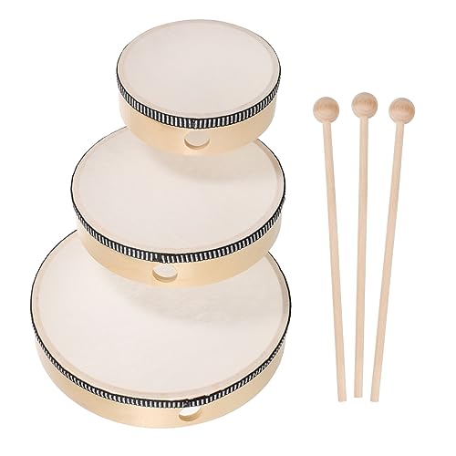 BESTonZON Musikinstrumenten-Set Für Kinder 6-teilig Handrahmentrommel Für Kinder Rahmentrommeln Für Kleinkinder Als Geburtstags von BESTonZON