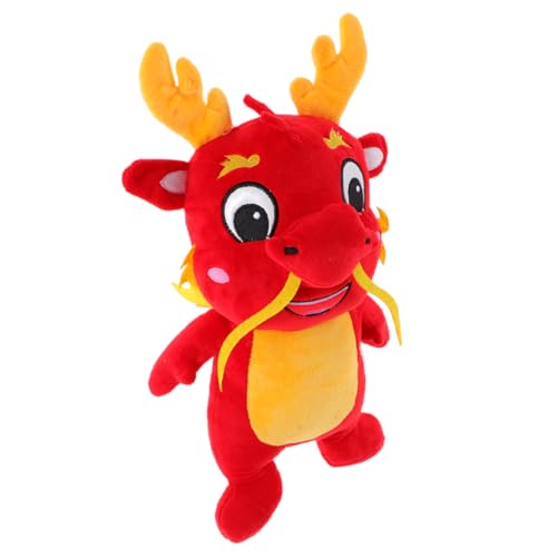 BESTonZON Neujahrsgeschenk für Kinder Drachen Spielzeug beliebte Geschenke Drachenplüschpuppe Drachenpuppe Spielzeuge Plüschtier Chinesisches Neujahrspuppenspielzeug Jahresdrache Stofftier von BESTonZON