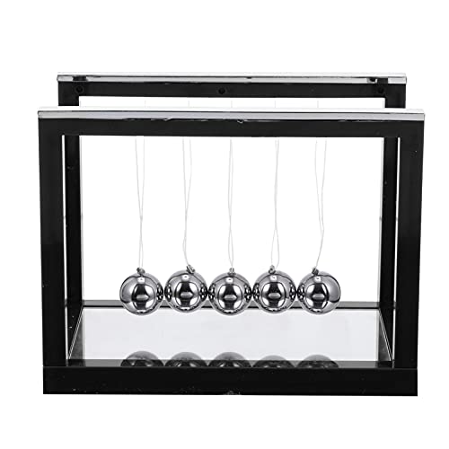 BESTonZON Newton schwingt den Ball Newton Bewegungsspielzeug zappelt Physikalisches kinderspielzeug wissenschaftliches Wiege-Balancebälle Plastik Black von BESTonZON