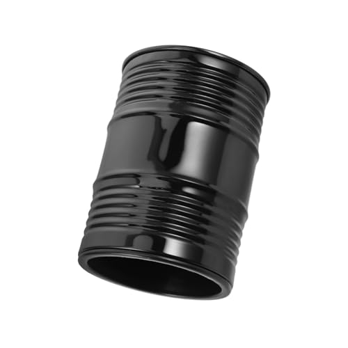 BESTonZON Ölfass-Siebbecher spielwürfel Würfelstapelbecher Würfelschüttler Bar Würfelbecher Party Würfelbecher würfel Shaker Halter Transportbecher für Würfel Eisenblech Black von BESTonZON