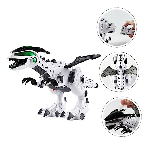 BESTonZON -Ornamente interaktives kinderspielzeug Toys Hochwertiges Schreibtisch-Dinosaurier Tischdinosaurier Kunststoffe und elektronische Komponenten Weiß von BESTonZON