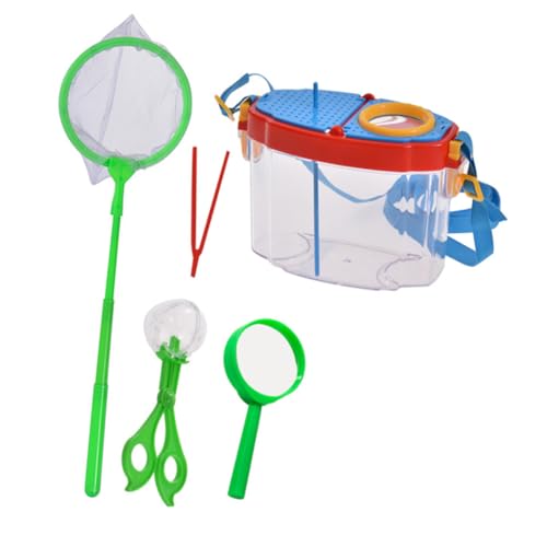 BESTonZON Outdoor Forscher Insekten Beobachtungsbox mit Verstellbaren Trägern und Abnehmbarem Fangnetz für Spielerisches Naturstudium und Forscherabenteuer BESTonZON Outdoor Forscher Insekten Beobachtungsbox mit Verstellbaren Trägern und Abnehmbarem Fangnetz für Spielerisches Naturstudium und Forscherabenteuer von BESTonZON
