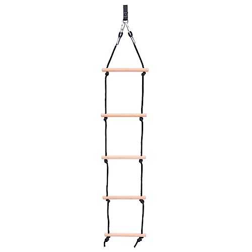 BESTonZON Seilleiter Für Kinder Kletterleiter Aus Holz Kinderschaukel-Set Indoor-schaukel Für Kinder Leiterspielzeug BESTonZON Seilleiter Für Kinder Kletterleiter Aus Holz Kinderschaukel-Set Indoor-schaukel Für Kinder Leiterspielzeug von BESTonZON