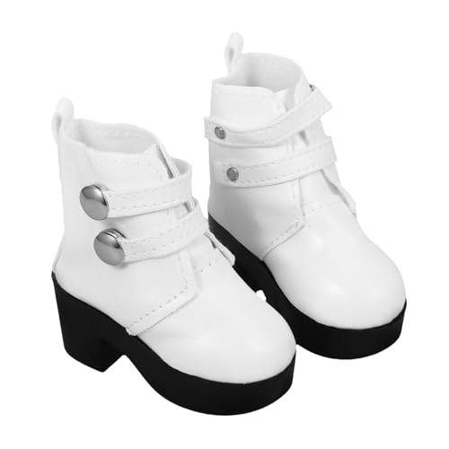 BESTonZON Hohe Pu-puppenschuhe Große Stiefel Freizeitschuhe Für Puppen-anzieh-Outfits Zubehör Für Puppenkleidung von BESTonZON