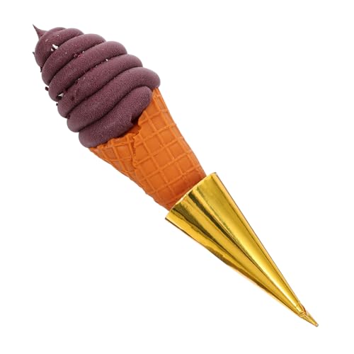 BESTonZON PVC Künstliche Eiscreme Deko Eistüte Modell Realistische Simulation Schokoladenfarbe Fotografie Requisite Ladendekoration Display Zubehör BESTonZON PVC Künstliche Eiscreme Deko Eistüte Modell Realistische Simulation Schokoladenfarbe Fotografie Requisite Ladendekoration Display Zubehör von BESTonZON