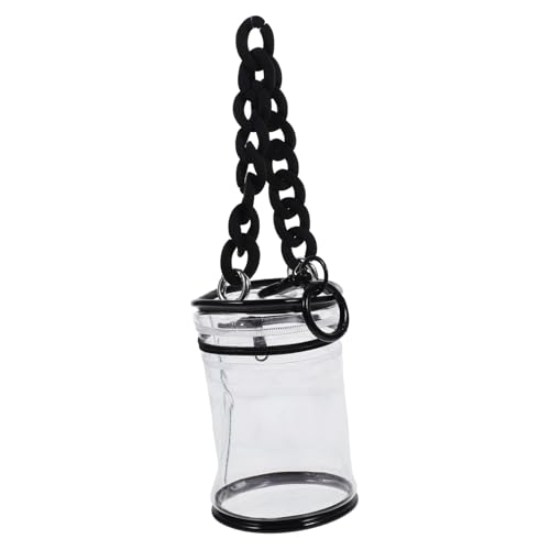 BESTonZON PVC Transparente Mini Puppe Tasche mit Reißverschluss Leichte Tragbare Aufbewahrungstasche für Puppen Staubdichtes Outdoor Zubehör Vielseitig und Modisch Praktisch für von BESTonZON